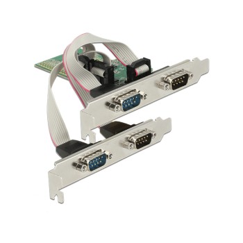 Kontroler PCI-Express => 4x serijski COM port RS232 9pin Delock + Low Profile 89557 Kontroler PCI-Express => 4x serijski COM port RS232 9pin Delock + Low Profile 89557