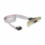 Adapter MB interni COM (RS232) port => PCI slot low profile 40cm Delock