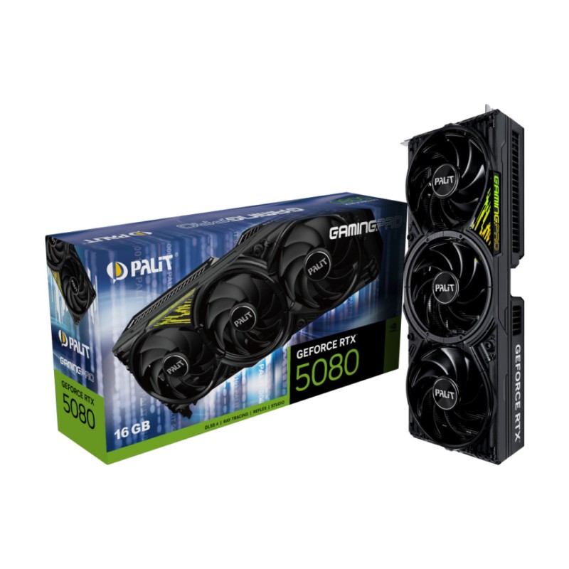 Grafična kartica nVidia RTX5080 Palit Gaming PRO V1 - 16GB GDDR7 (NE75080019T2-GB2031Y) Palit Grafična kartica nVidia RTX5080 Palit Gaming PRO V1 - 16GB GDDR7 (NE75080019T2-GB2031Y)