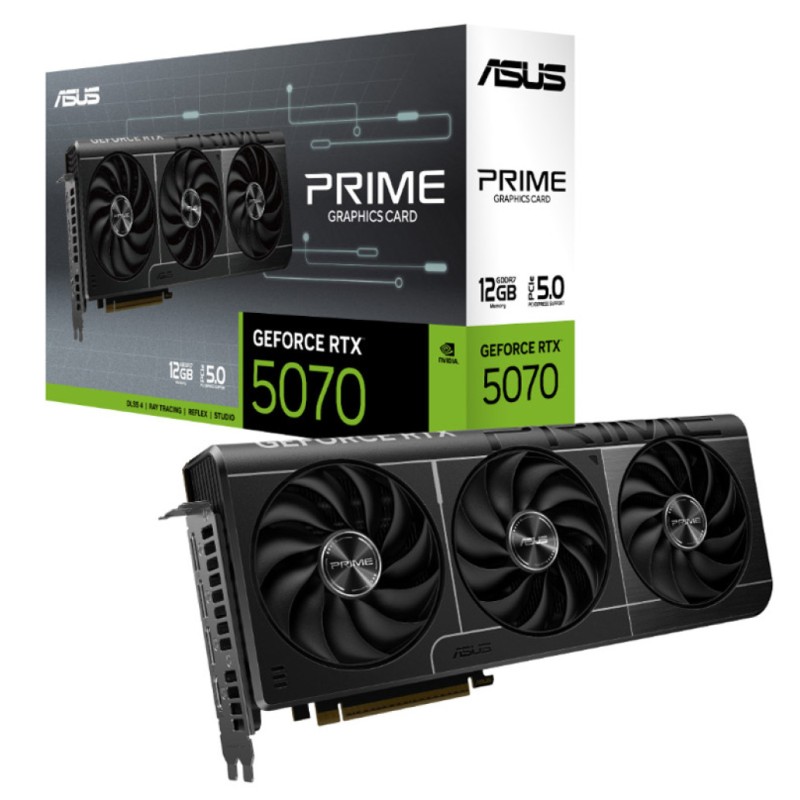 Grafična kartica nVidia RTX5070 Asus PRIME-RTX5070-12G - 12GB GDDR7 (90YV0M11-M0NA00) ASUS Grafična kartica nVidia RTX5070 Asus PRIME-RTX5070-12G - 12GB GDDR7 (90YV0M11-M0NA00)