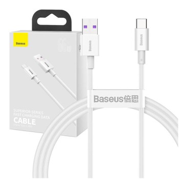 Kabel USB-C => USB-A 2.0 tekstil ovoj 1,00m 11V/6A 66W QC3 Superior Series Baseus bel (CATYS-02) Kabel USB-C => USB-A 2.0 tekstil ovoj 1,00m 11V/6A 66W QC3 Superior Series Baseus bel (CATYS-02)