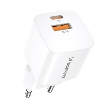 Hišni polnilec 100-240V => 1xUSB-C 20W 1xUSB-A PD3.0 QC3.0 Wozinsky (CMWCW) Hišni polnilec 100-240V => 1xUSB-C 20W 1xUSB-A PD3.0 QC3.0 Wozinsky (CMWCW)
