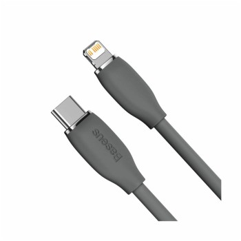 Kabel USB-C => Lightning 1,20m 20W Baseus Jelly črn (CAGD020001) Kabel USB-C => Lightning 1,20m 20W Baseus Jelly črn (CAGD020001)
