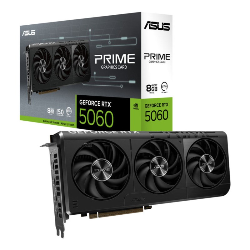 Grafična kartica nVidia RTX5060 Asus Prime OC Edition - 8GB GDDR7 (90YV0N10-M0NA00) ASUS Grafična kartica nVidia RTX5060 Asus Prime OC Edition - 8GB GDDR7 (90YV0N10-M0NA00)