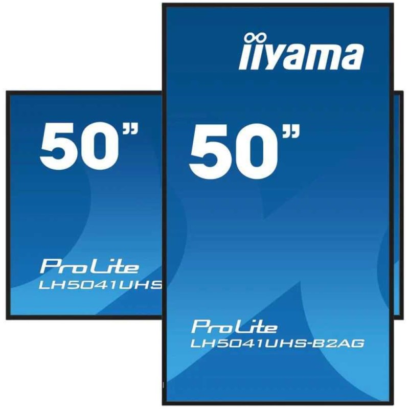 Monitor Iiyama 127 cm (50,0) LH5041UHS-B2AG 3840x2160 LFD VA 5ms VGA 3xHDMI Zvočniki 2x10W NTSC72% RJ45 IR RS-232 ProLite Delovanje 24/7 Iiyama Monitor Iiyama 127 cm (50,0) LH5041UHS-B2AG 3840x2160 LFD VA 5ms VGA 3xHDMI Zvočniki 2x10W NTSC72% RJ45 IR RS-232 ProLite Delovanje 24/7