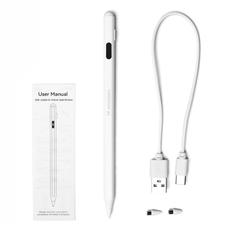 Pisalo Stylus univerzalno aktivno za Android in iOS Wozinsky belo (182557)
