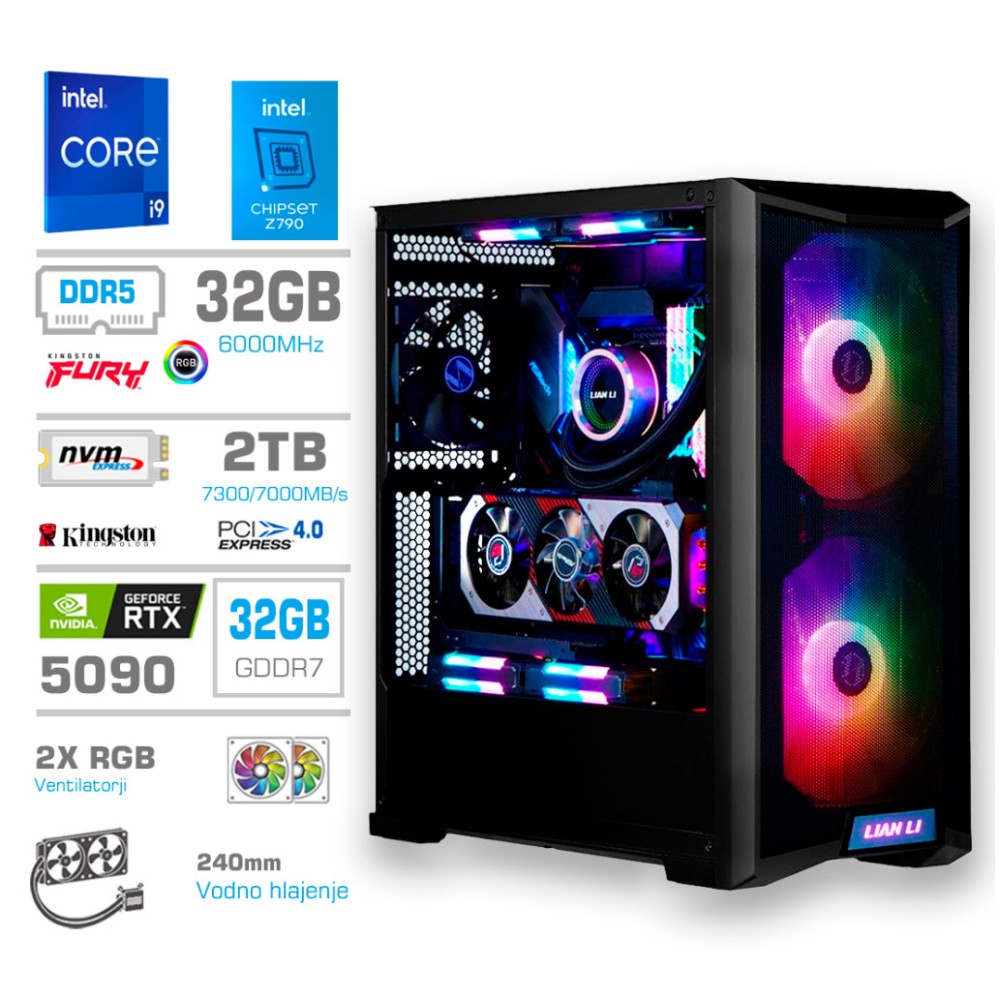 Računalnik MEGA TWR S10 i9-14900K/RTX5090/32GB-DDR5/2TB-4.0/1000W/Brez OS/črna RGB MEGA Računalnik MEGA TWR S10 i9-14900K/RTX5090/32GB-DDR5/2TB-4.0/1000W/Brez OS/črna RGB