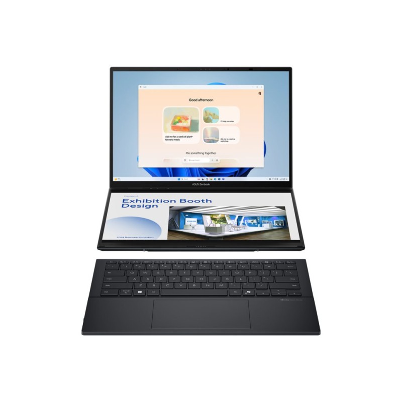 Prenosnik Asus 2x 35,5 cm (14,0) Zenbook Duo 14 OLED 2880x1800 OLED na dotik 500nit 120Hz Ultra 9-285H/32GB/SSD2TB/BL/Intel Arc/Win11Home (90NB14X1-M00B70)