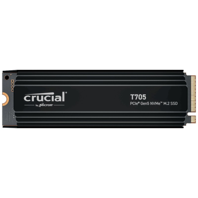 Disk SSD M.2 NVMe PCIe 5.0 1TB Crucial T705 2280 13600/1020MB/s s hladilnikom (CT1000T705SSD5) CRUCIAL Disk SSD M.2 NVMe PCIe 5.0 1TB Crucial T705 2280 13600/1020MB/s s hladilnikom (CT1000T705SSD5)