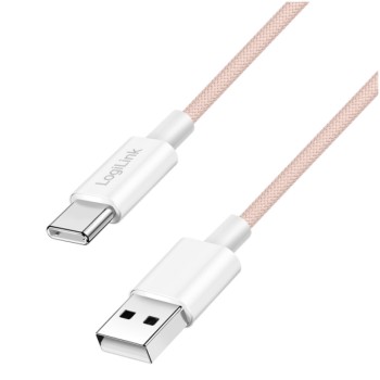 Kabel USB-C (m) => USB-A (m) 2.0 najlon ovoj 1,0m 60W 3A/20V 480Mbps PD3 roza (CU0324) Kabel USB-C (m) => USB-A (m) 2.0 najlon ovoj 1,0m 60W 3A/20V 480Mbps PD3 roza (CU0324)