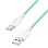 Kabel USB-C (m) => USB-A (m) 2.0 najlon ovoj 0,50m 60W 3A/20V 480Mbps PD3 zelen (CU0326)