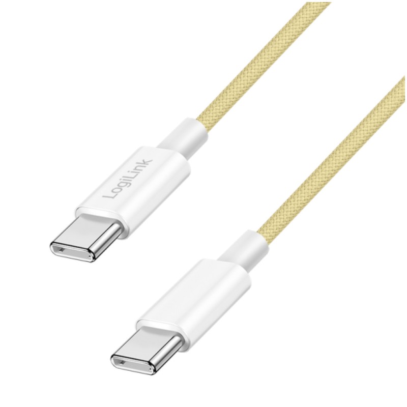 Kabel USB-C (m) => USB-C (m) 2.0 najlon ovoj 1,5m 60W 3A/20V 480Mbps PD3 rumen (CU0354) LOGILINK Kabel USB-C (m) => USB-C (m) 2.0 najlon ovoj 1,5m 60W 3A/20V 480Mbps PD3 rumen (CU0354)