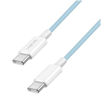 Kabel USB-C (m) => USB-C (m) 2.0 najlon ovoj 0,50m 60W 3A/20V 480Mbps PD3 moder (CU0349) Kabel USB-C (m) => USB-C (m) 2.0 najlon ovoj 0,50m 60W 3A/20V 480Mbps PD3 moder (CU0349)