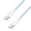 Kabel USB-C (m) => USB-C (m) 2.0 najlon ovoj 0,50m 60W 3A/20V 480Mbps PD3 moder (CU0349)