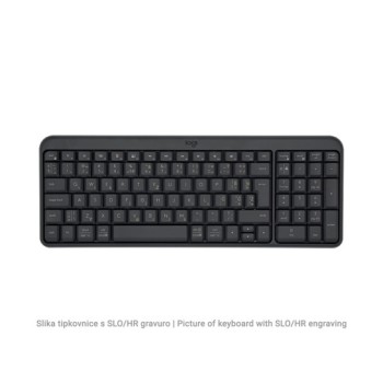 Tipkovnica brezžična Logitech K250 US international | SLO gravura grafitna (920-013451)
