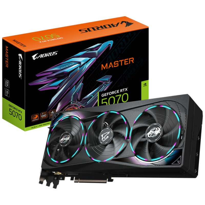 Grafična kartica nVidia RTX5070 GigaByte AORUS MASTER - 12GB GDDR7 (GV-N5070AORUS M-12GD) GIGABYTE Grafična kartica nVidia RTX5070 GigaByte AORUS MASTER - 12GB GDDR7 (GV-N5070AORUS M-12GD)