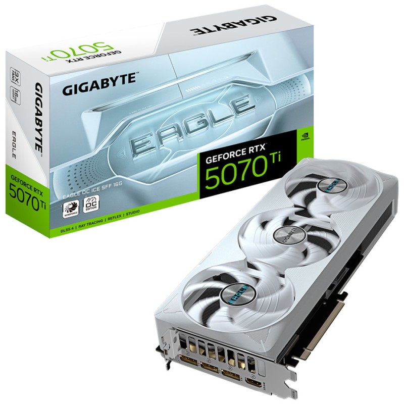 Grafična kartica nVidia RTX5070Ti GigaByte Eagle OC Ice Bela - 16GB GDDR7 (GV-N507TEAGLEOC ICE-16GD) GIGABYTE Grafična kartica nVidia RTX5070Ti GigaByte Eagle OC Ice Bela - 16GB GDDR7 (GV-N507TEAGLEOC ICE-16GD)