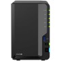 NAS ohišje Synology DS225+ 2x3.5'' SATA HDD/SSD Intel Celeron J4125 4-core (4-thread) 2.0 GHz 2GB DDR4 non-ECC 1xRJ-45 1GbE 1xRJ-45 2.5 GbE 2xUSB 3.2 Gen1