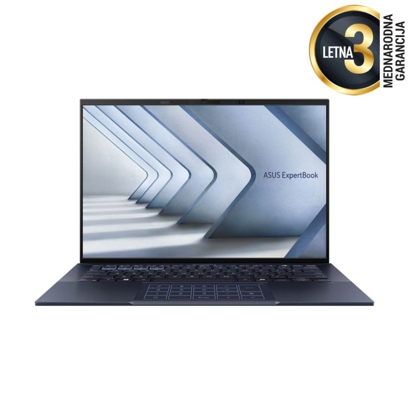 Prenosnik Asus 35,5 cm (14,0) ExpertBook B9 OLED 2880x1800 OLED 400nit 90Hz Core 7-150U/32GB/SSD2TB/BL/FP/Intel Graphics/Win11Pro (90NX05W1-M01H30) ASUS Prenosnik Asus 35,5 cm (14,0) ExpertBook B9 OLED 2880x1800 OLED 400nit 90Hz Core 7-150U/32GB/SSD2TB/BL/FP/Intel Graphics/Win11Pro (90NX05W1-M01H30)