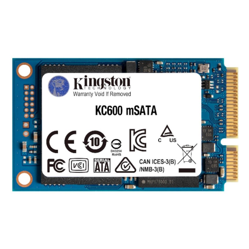 Disk SSD mSATA port 52pin 512GB KC600 550/520 MB/s 3D TLC NAND (SKC600MS/512G) KINGSTON Disk SSD mSATA port 52pin 512GB KC600 550/520 MB/s 3D TLC NAND (SKC600MS/512G)