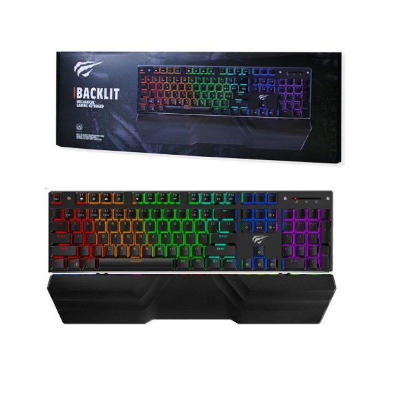 Tipkovnica Havit Gamenote USB mehanska HV-KB498L - SLO znaki HAVIT Tipkovnica Havit Gamenote USB mehanska HV-KB498L - SLO znaki
