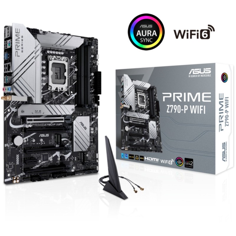 Osnovna plošča 1700 Asus PRIME Z790-P WIFI ATX 1xHDMI 2.1 1xDisplayPort 1.4 ASUS Osnovna plošča 1700 Asus PRIME Z790-P WIFI ATX 1xHDMI 2.1 1xDisplayPort 1.4