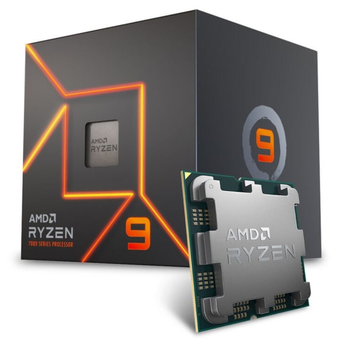 Procesor AMD AM5 Ryzen 9 7900 12C/24T 3.7Hz/5.4GHz BOX 65W grafika Radeon Wraith prism hladilnik RGB