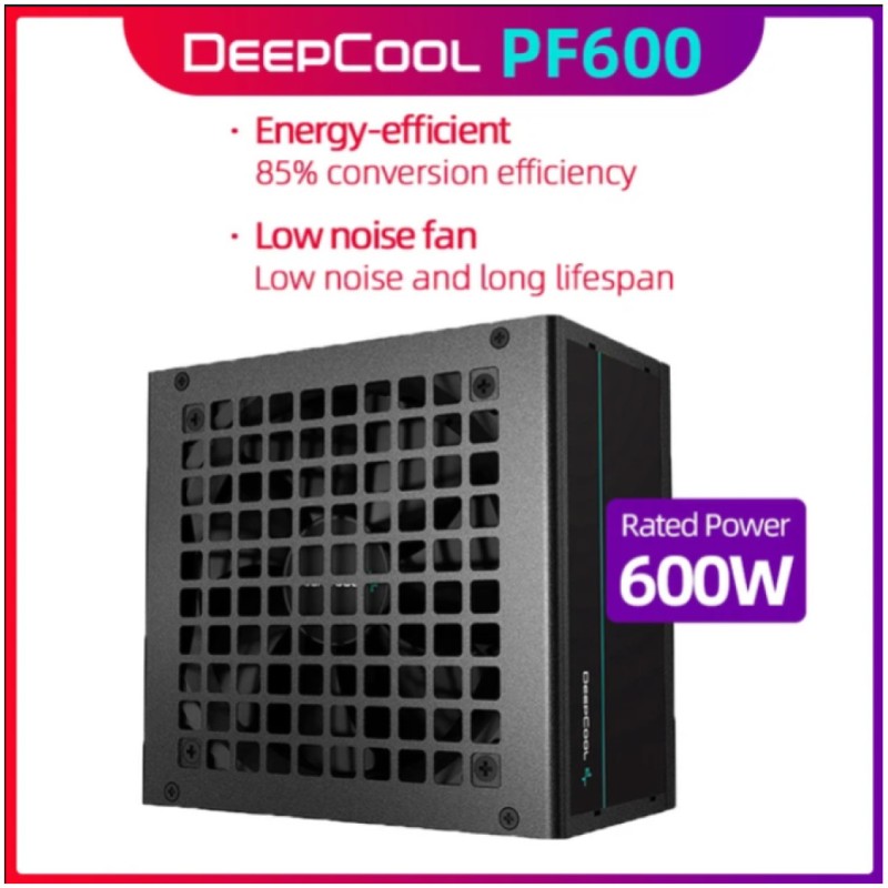 Napajalnik - 600W Deepcool PF 600 80Plus 85% ATX12V 2.4 120mm črna (R-PF600D-HA0B-EU) Deepcool Napajalnik - 600W Deepcool PF 600 80Plus 85% ATX12V 2.4 120mm črna (R-PF600D-HA0B-EU)
