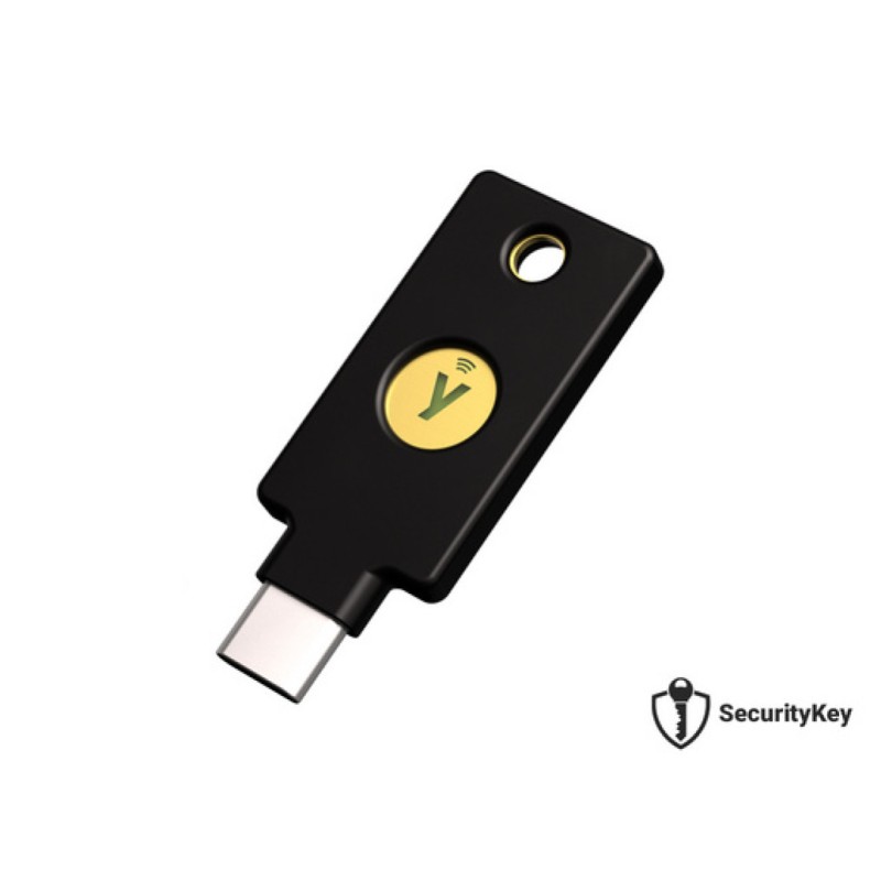Varnostni ključ Yubico Security Key C NFC, FIDO2 U2F, USB-C, črn Yubico Varnostni ključ Yubico Security Key C NFC, FIDO2 U2F, USB-C, črn