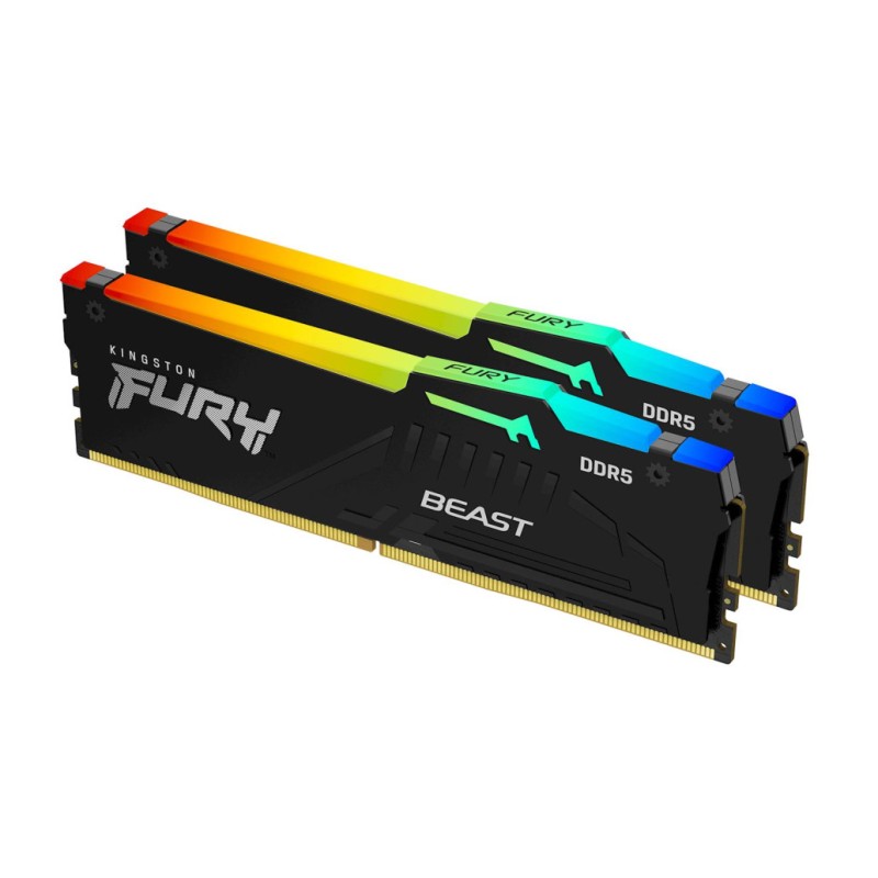 DDR5 32GB 5600MHz CL40 KIT (2x16GB) Kingston RGB Fury Beast 1,25V črna (KF556C40BBAK2-32) KINGSTON DDR5 32GB 5600MHz CL40 KIT (2x16GB) Kingston RGB Fury Beast 1,25V črna (KF556C40BBAK2-32)