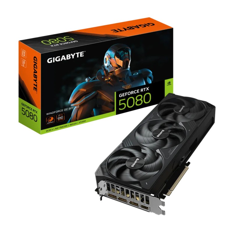 Grafična kartica nVidia RTX5080 GigaByte Windforce OC SFF - 16GB GDDR7 (GCGB-551) GIGABYTE Grafična kartica nVidia RTX5080 GigaByte Windforce OC SFF - 16GB GDDR7 (GCGB-551)