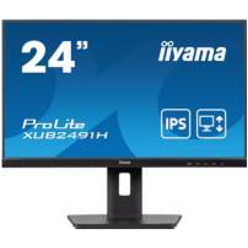 Monitor Iiyama 60,5 cm (23,8) XUB2491H-B1 1920x1080 100Hz IPS 0,5ms HDMI DisplayPort Pivot sRGB96% AdaptiveSync ProLite Iiyama Monitor Iiyama 60,5 cm (23,8) XUB2491H-B1 1920x1080 100Hz IPS 0,5ms HDMI DisplayPort Pivot sRGB96% AdaptiveSync ProLite