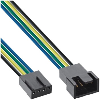 Podaljšek za ventilatorje PWM InLine 4-pin barvni (30cm) Podaljšek za ventilatorje PWM InLine 4-pin barvni (30cm)