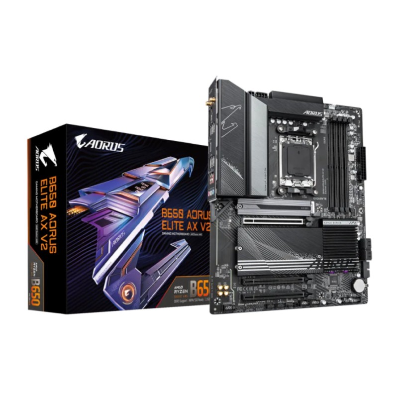 Osnovna plošča AM5 GigaByte B650 AORUS ELITE AX V2 ATX HDMI 1xDisplayPort GIGABYTE Osnovna plošča AM5 GigaByte B650 AORUS ELITE AX V2 ATX HDMI 1xDisplayPort