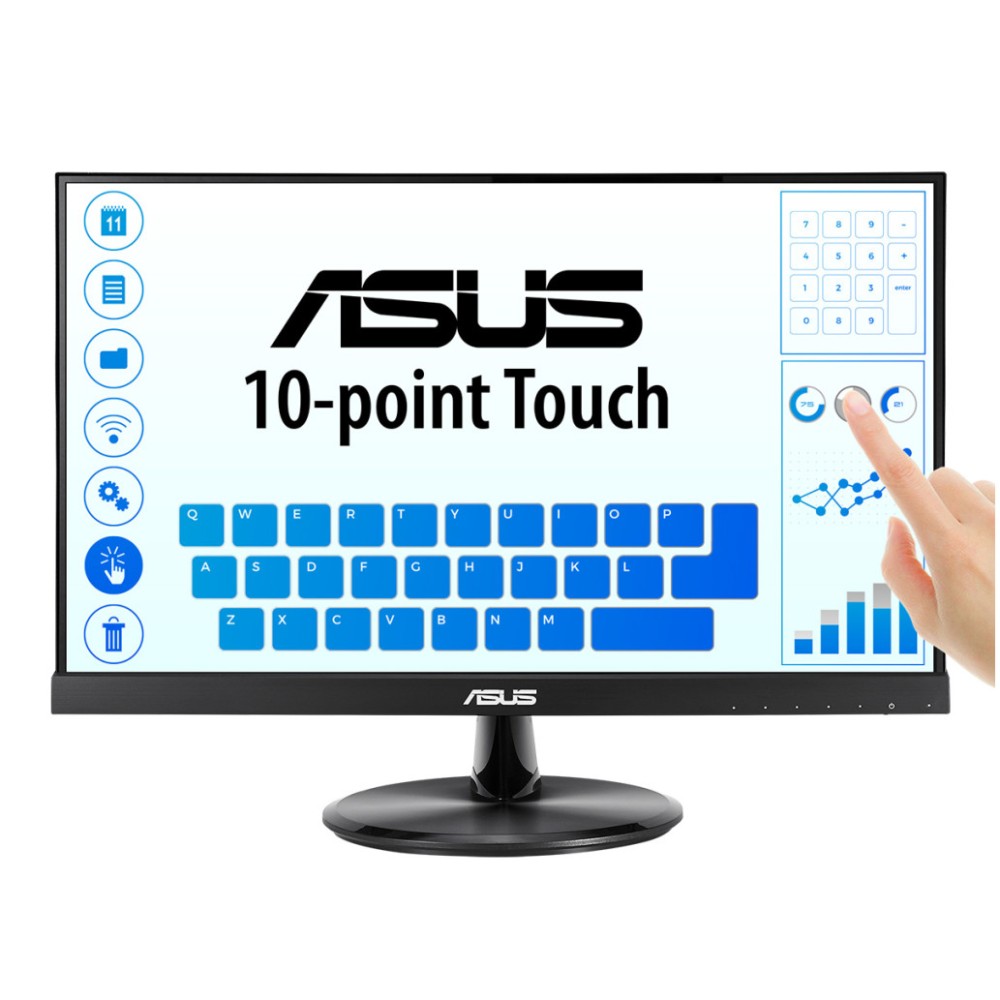 Monitor Touch 60,5 cm (21,5) Asus VT229H 1920x1080 5ms IPS VGA HDMI USB2.0 zvočniki 7H ASUS Monitor Touch 60,5 cm (21,5) Asus VT229H 1920x1080 5ms IPS VGA HDMI USB2.0 zvočniki 7H
