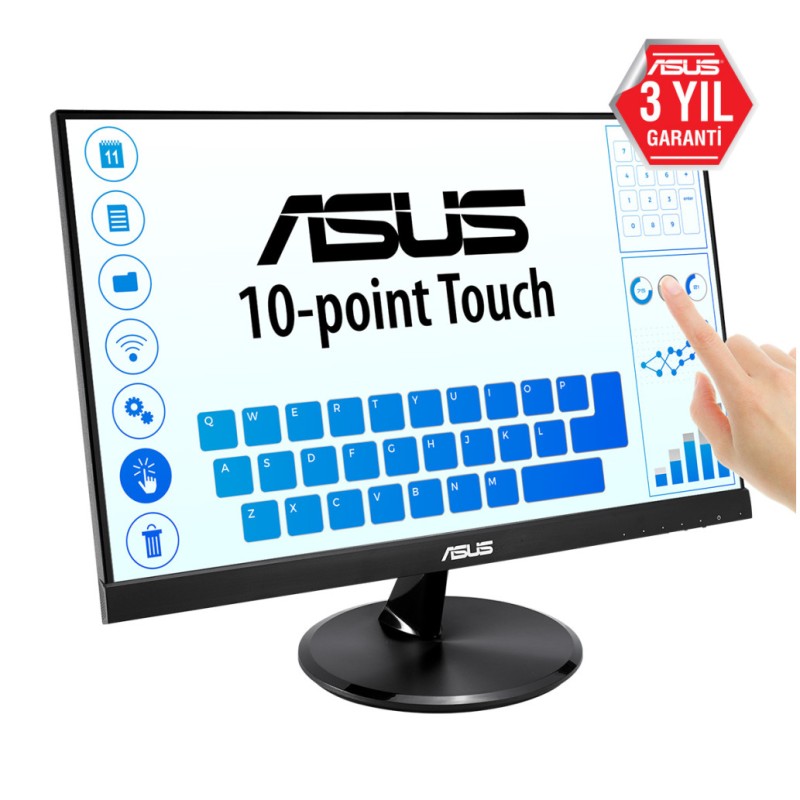 Monitor Touch 60,5 cm (21,5) Asus VT229H 1920x1080 5ms IPS VGA HDMI USB2.0 zvočniki 7H ASUS Monitor Touch 60,5 cm (21,5) Asus VT229H 1920x1080 5ms IPS VGA HDMI USB2.0 zvočniki 7H