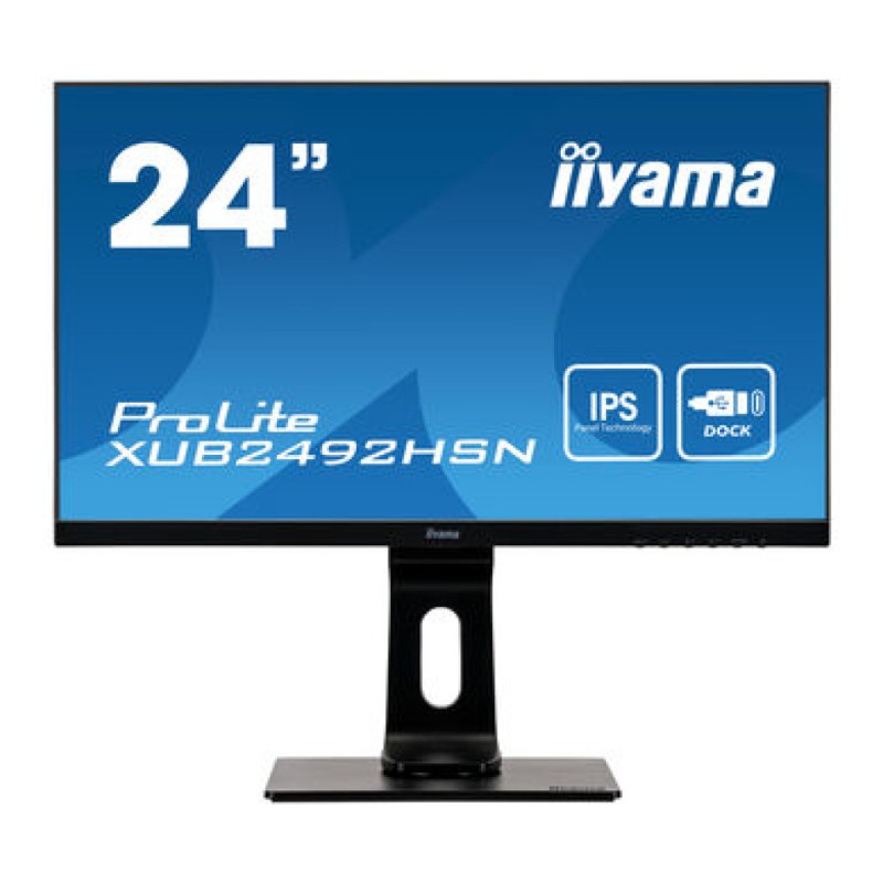Monitor Iiyama 59,9 cm (23,6) XUB2492HSN-B1 1920x1080 75Hz VA 4ms HDMI DisplayPort USB-C 65W 2xUSB3.0 Pivot Zvočniki RJ45 Iiyama Monitor Iiyama 59,9 cm (23,6) XUB2492HSN-B1 1920x1080 75Hz VA 4ms HDMI DisplayPort USB-C 65W 2xUSB3.0 Pivot Zvočniki RJ45