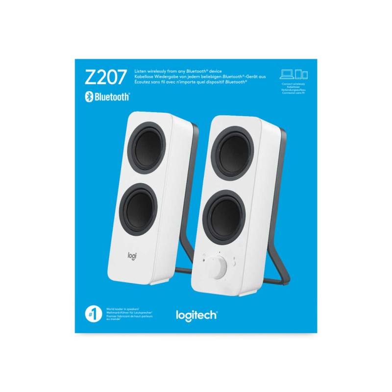 Zvočniki Logitech Z207 2x5W 2.0 (bela) LOGITECH Zvočniki Logitech Z207 2x5W 2.0 (bela)