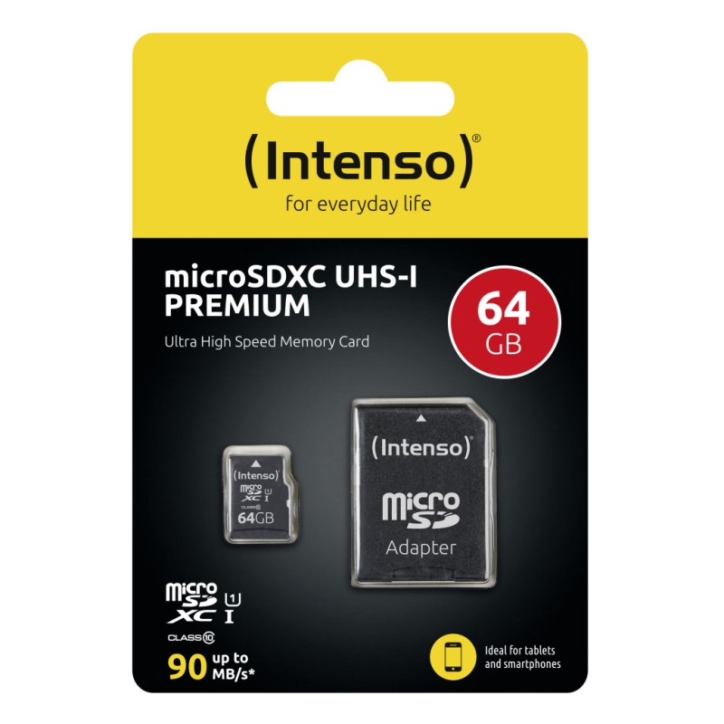 Spominska kartica SDXC-Micro 64GB Intenso 45MB/s U1 UHS-I (3423490) INTENSO Spominska kartica SDXC-Micro 64GB Intenso 45MB/s U1 UHS-I (3423490)