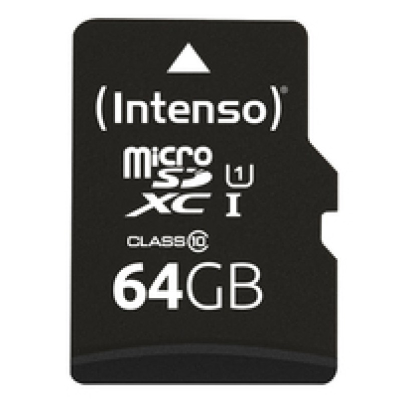 Spominska kartica SDXC-Micro 64GB Intenso 45MB/s U1 UHS-I (3423490) INTENSO Spominska kartica SDXC-Micro 64GB Intenso 45MB/s U1 UHS-I (3423490)