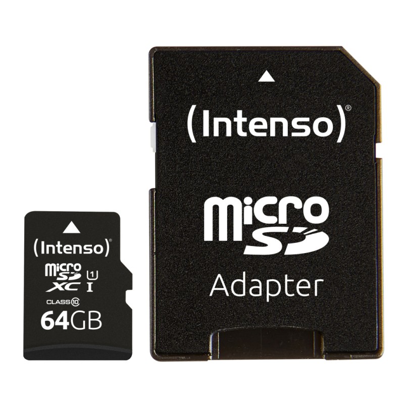Spominska kartica SDXC-Micro 64GB Intenso 45MB/s U1 UHS-I (3423490) INTENSO Spominska kartica SDXC-Micro 64GB Intenso 45MB/s U1 UHS-I (3423490)