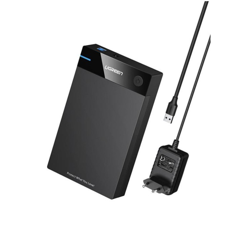 Ohišje za trdi disk 3,5 USB 3.0 Ugreen črn (50422) UGREEN Ohišje za trdi disk 3,5 USB 3.0 Ugreen črn (50422)