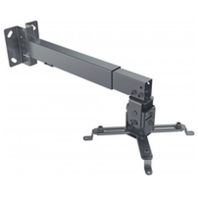 Nosilec stenski za projektor MANHATTAN, 20kg, 43-65 cm, naklon ±15 - črn Manhattan Nosilec stenski za projektor MANHATTAN, 20kg, 43-65 cm, naklon ±15 - črn