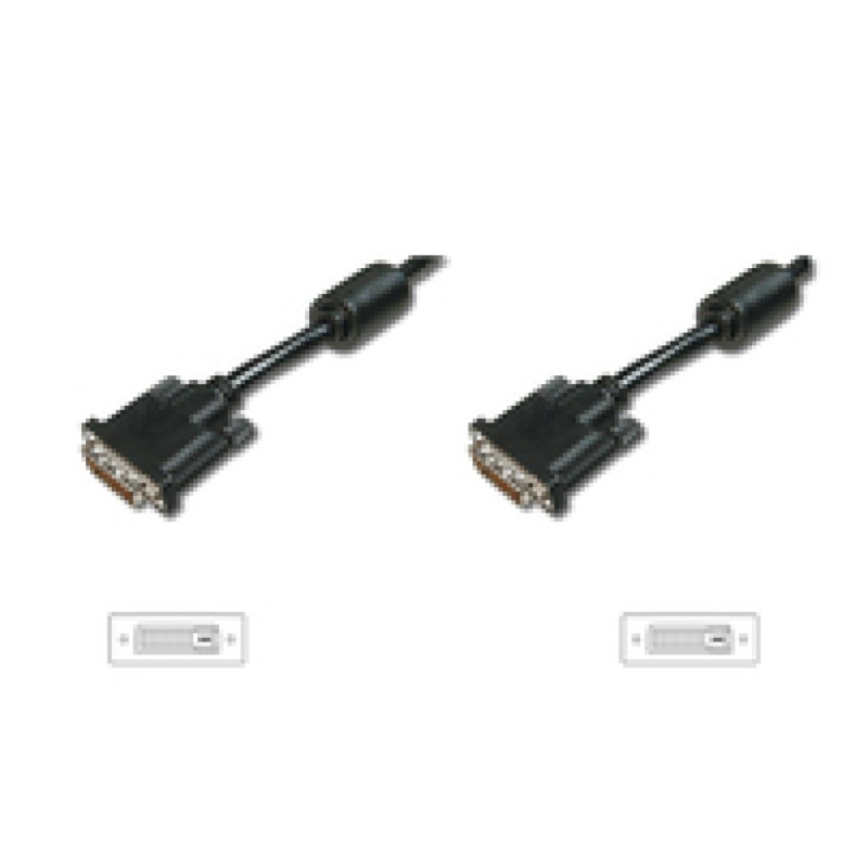 Kabel DVI-D (m) => DVI-D (m) 5,0m Digitus, 24+1 (AK-320101-050-S) Digitus Kabel DVI-D (m) => DVI-D (m) 5,0m Digitus, 24+1 (AK-320101-050-S)