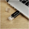 Spominski ključek 32GB USB 3.2/USB-C Intenso Twist Line 70MB/s plastičen s pokrovčkom črn (3539480)