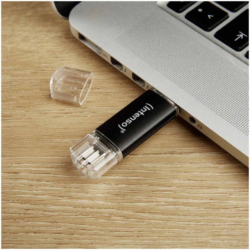 Spominski ključek 32GB USB 3.2/USB-C Intenso Twist Line 70MB/s plastičen s pokrovčkom črn (3539480) INTENSO Spominski ključek 32GB USB 3.2/USB-C Intenso Twist Line 70MB/s plastičen s pokrovčkom črn (3539480)