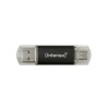 Spominski ključek 32GB USB 3.2/USB-C Intenso Twist Line 70MB/s plastičen s pokrovčkom črn (3539480)