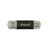 Spominski ključek 32GB USB 3.2/USB-C Intenso Twist Line 70MB/s plastičen s pokrovčkom črn (3539480)