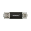 Spominski ključek 32GB USB 3.2/USB-C Intenso Twist Line 70MB/s plastičen s pokrovčkom črn (3539480)