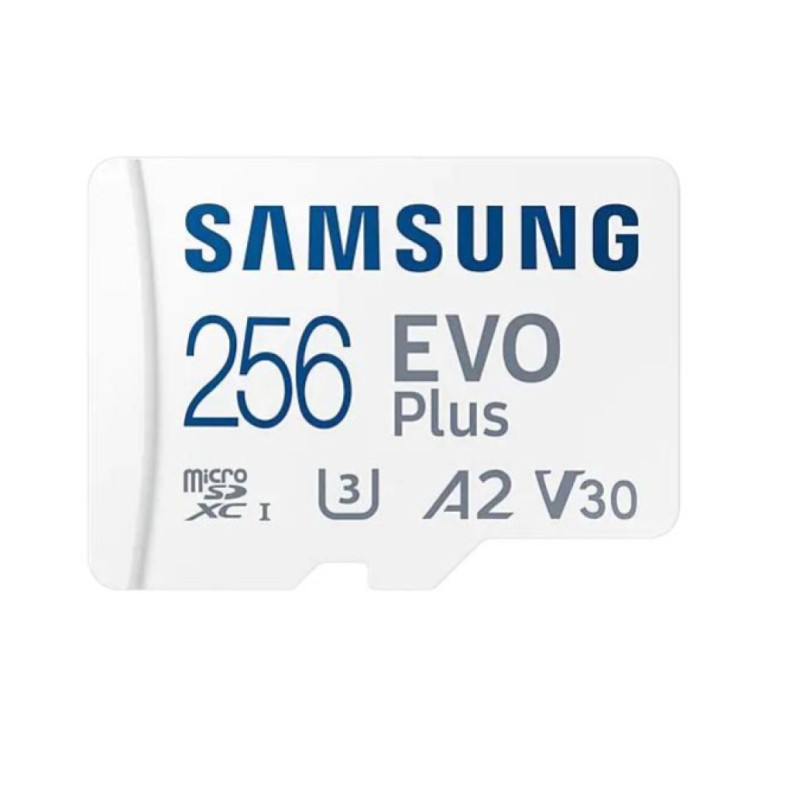 Spominska kartica SDXC-micro 256GB Samsung EVO Plus 130MB/s U3 V30 UHS-I (MB-MC256KA/EU) +adapter SAMSUNG Spominska kartica SDXC-micro 256GB Samsung EVO Plus 130MB/s U3 V30 UHS-I (MB-MC256KA/EU) +adapter